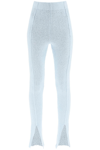 Rotate Birger Christensen Rotate 'aliciana' Bouclé Knitted Leggings In Light Blue