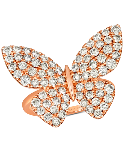 Le Vian Nude Diamond Butterfly Ring (1-7/8 Ct. T.w.) In 14k Rose Gold In K Strawberry Gold Ring