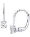 FOREVER GROWN DIAMONDS LAB GROWN DIAMOND LEVERBACK EARRINGS (1/2 CT. T.W.) IN STERLING SILVER OR 14K GOLD-PLATED STERLING S