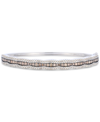 Le Vian Chocolate Diamond & Nude Diamond Scalloped Bangle Bracelet (1-7/8 Ct. T.w.) In 14k White Gold (also In K Vanilla Gold Bangle