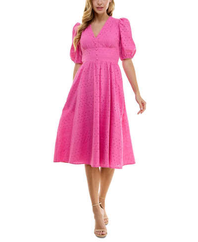 short lace dresses Karlie Off-The-Shoulder Puff Sleeve Mini Dress • Shop American Threads Women's Trendy Online Boutique Pink / XS ADDING DRAMA AND ELEGANCE Disney Princess Dress Up Style:Wand&Crown Bandage Jersey