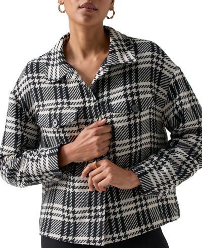 Sanctuary Women's Plaid Drop-shoulder Button-front Shacket In Multi