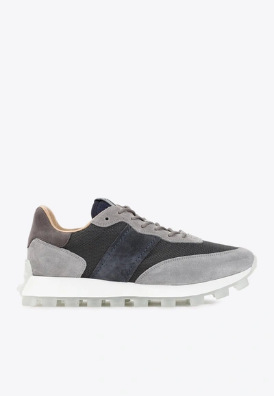 Tod's 1t Low-top Paneled Sneakers In Gray