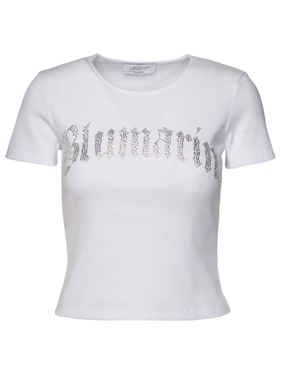 Blumarine T-shirt Logo In White