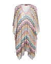Missoni Woman Mini Dress Ocher Size S Viscose In Yellow