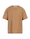 Choice Man T-shirt Camel Size Xl Polyester, Wool, Elastane In Beige
