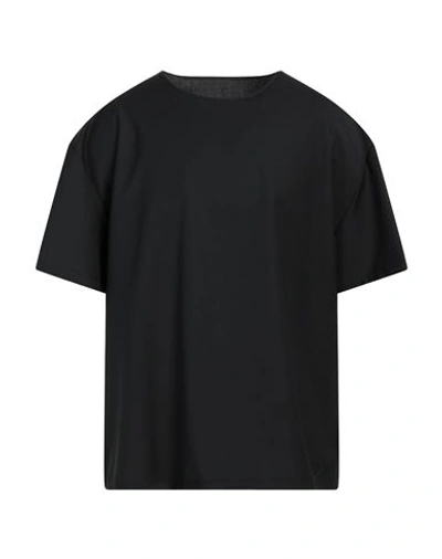 Choice Man T-shirt Black Size Xl Polyester, Wool, Elastane