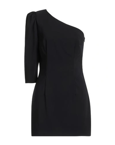 DSQUARED2 DSQUARED2 WOMAN MINI DRESS BLACK SIZE 2 POLYESTER, ELASTANE