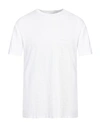 Amaranto Man T-shirt White Size Xl Linen, Elastane