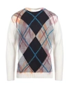 Kangra Cashmere Kangra Man Sweater Ivory Size 40 Merino Wool, Alpaca Wool, Mohair Wool, Polyamide In White