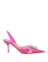 DSQUARED2 DSQUARED2 WOMAN PUMPS FUCHSIA SIZE 8 PVC - POLYVINYL CHLORIDE, TEXTILE FIBERS