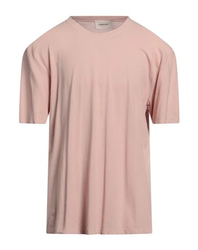 Atomofactory Man T-shirt Blush Size Xl Cotton In Pink