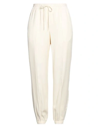 Jil Sander Woman Pants White Size 8 Viscose In Neutrals