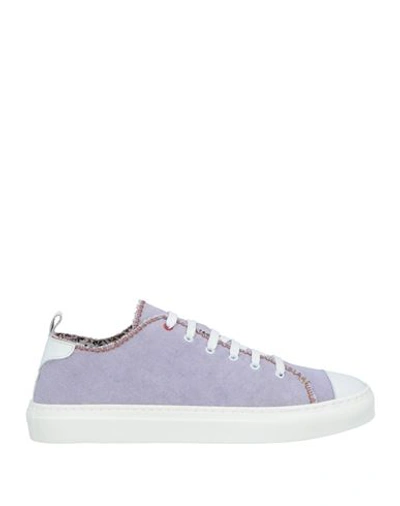 Wally Walker Woman Sneakers Lilac Size 8 Soft Leather In Purple