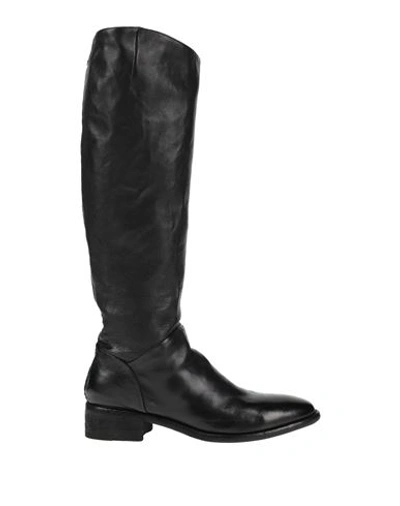 Officine Creative Italia Woman Boot Black Size 11 Soft Leather