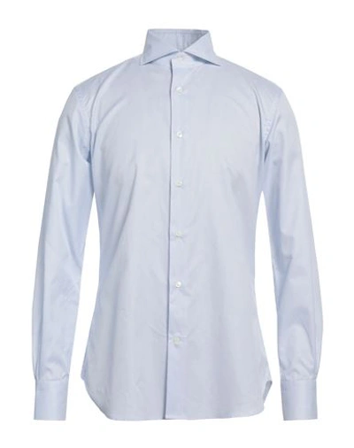 Borsa Man Shirt Sky Blue Size 16 Cotton