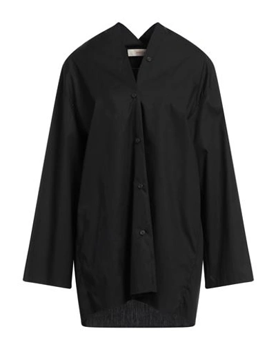 Jucca Woman Shirt Black Size 8 Cotton, Polyamide