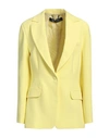 Federica Tosi Single-breasted Tailored Blazer In Yellow