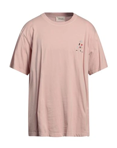 Atomofactory Man T-shirt Blush Size Xxl Cotton In Pink