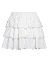 Cc By Camilla Cappelli Woman Mini Skirt White Size 8 Cotton In White