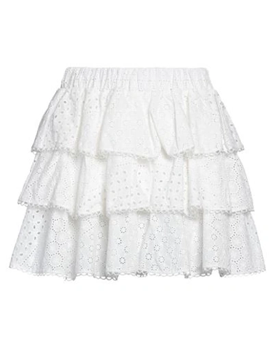 Cc By Camilla Cappelli Woman Mini Skirt White Size 8 Cotton
