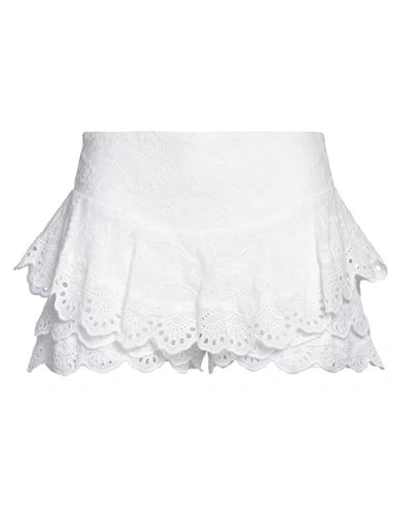 Cc By Camilla Cappelli Woman Shorts & Bermuda Shorts White Size 4 Cotton