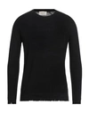 Atomofactory Man Sweater Black Size Xxl Linen, Cotton