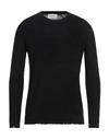 Atomofactory Man Sweater Black Size Xl Linen, Cotton