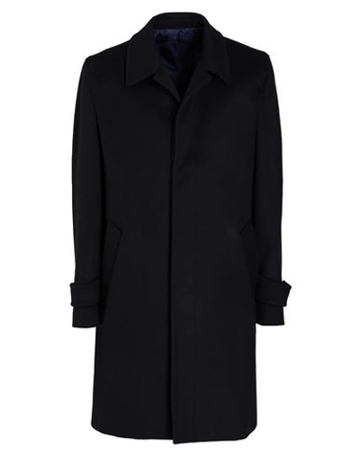 8 By Yoox Wool Blend Coat Man Coat Midnight Blue Size 44 Wool, Polyamide