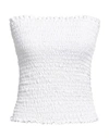 Cc By Camilla Cappelli Woman Top White Size 6 Cotton In White