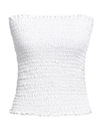 Cc By Camilla Cappelli Woman Top White Size 6 Cotton