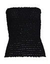 Cc By Camilla Cappelli Woman Top Black Size 8 Cotton