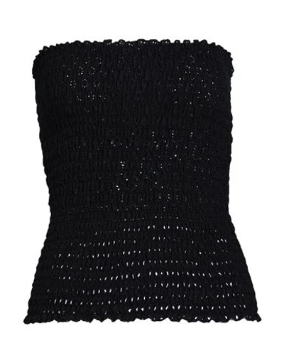 Cc By Camilla Cappelli Woman Top Black Size 8 Cotton
