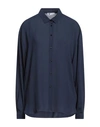 Diana Gallesi Woman Shirt Midnight Blue Size 14 Polyester