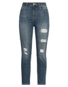 Ice Play Woman Jeans Blue Size 30 Cotton, Elastane In Blue