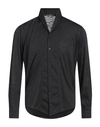 Daniele Alessandrini Man Shirt Black Size S Polyester, Viscose, Elastane