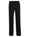 8 By Yoox Drawstring Wide Trousers Man Pants Black Size 32 Polyamide, Cotton