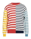 Kenzo Men's Graphic Nautical Striped Sweater In Red