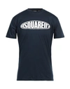 Dsquared2 Man T-shirt Midnight Blue Size Xl Cotton