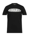 Dsquared2 Man T-shirt Black Size Xl Cotton