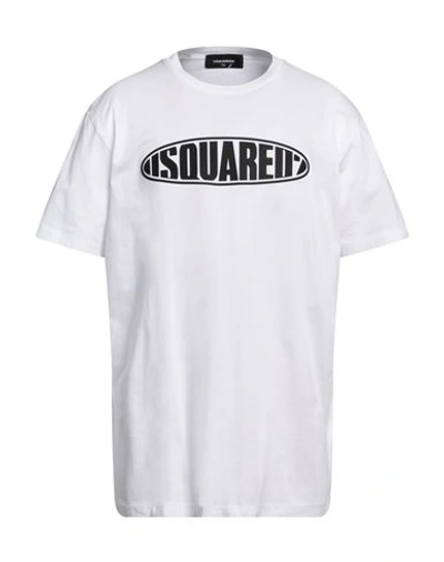 Dsquared2 Man T-shirt White Size Xxxl Cotton