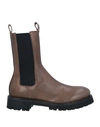 OFFICINE CREATIVE ITALIA OFFICINE CREATIVE ITALIA WOMAN ANKLE BOOTS BROWN SIZE 8 SHEARLING