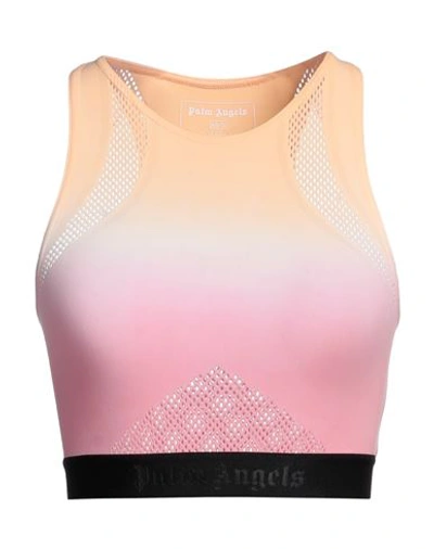 Palm Angels Woman Top Apricot Size Xs/s Polyamide, Elastane, Polyester In Orange