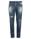 Dsquared2 Man Jeans Blue Size 40 Cotton, Elastane In Blue