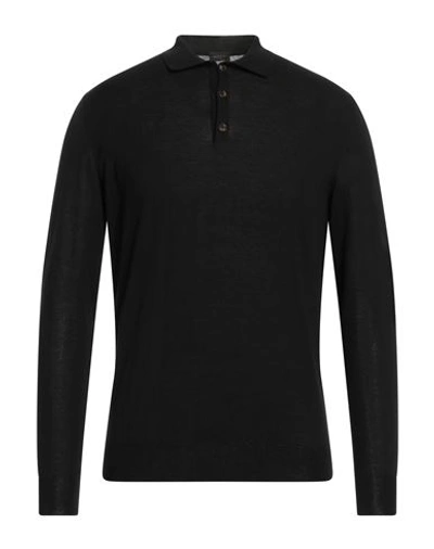 Base Milano Man Sweater Black Size 44 Cotton