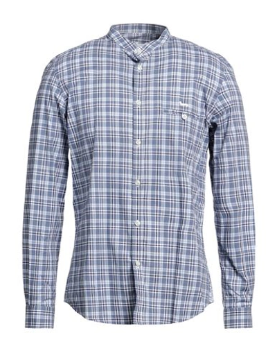 Harmont & Blaine Man Shirt Pastel Blue Size M Cotton
