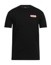 Dsquared2 Man T-shirt Black Size Xxl Cotton