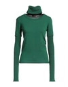 Le Twins Woman Sweater Green Size S Wool, Cashmere
