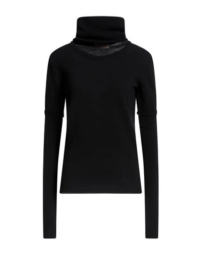 Le Twins Woman Sweater Black Size L Wool, Cashmere