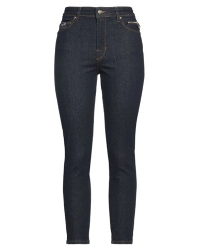 Versace Jeans Couture Woman Denim Pants Blue Size 31 Cotton, Elastane